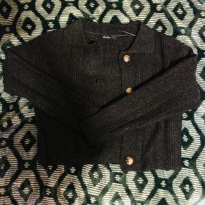 Cropped Knitted Sweater